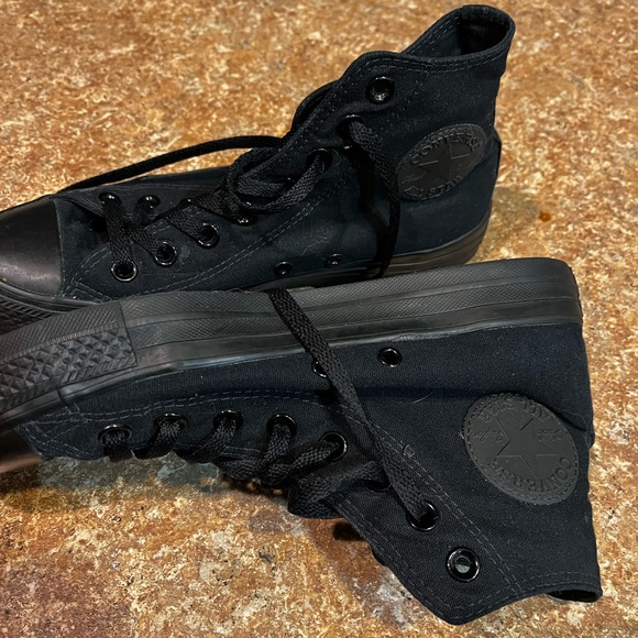 Converse Black Canvas Sneakers - Picture 4 of 4